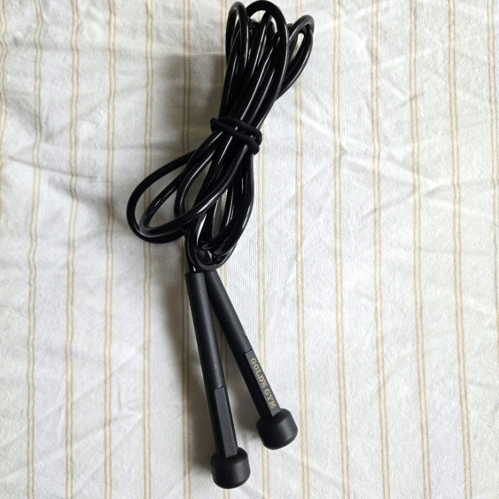 Golds Gym 10 ft Cable Black Jump Skip Rope Health Exercise Equipment